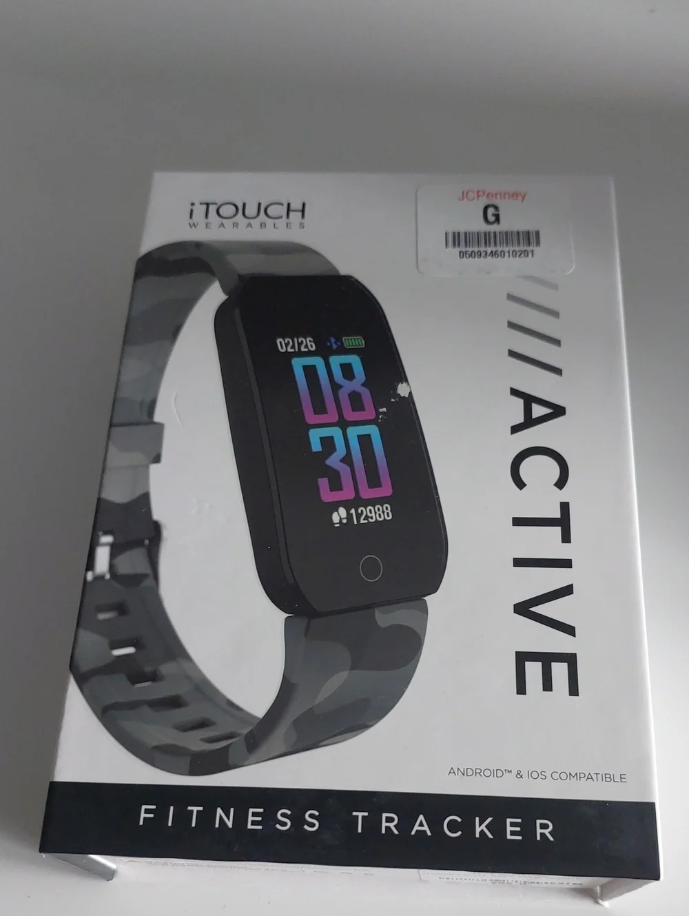 iTouch Active Camouflage Fitness Tracker - Gray